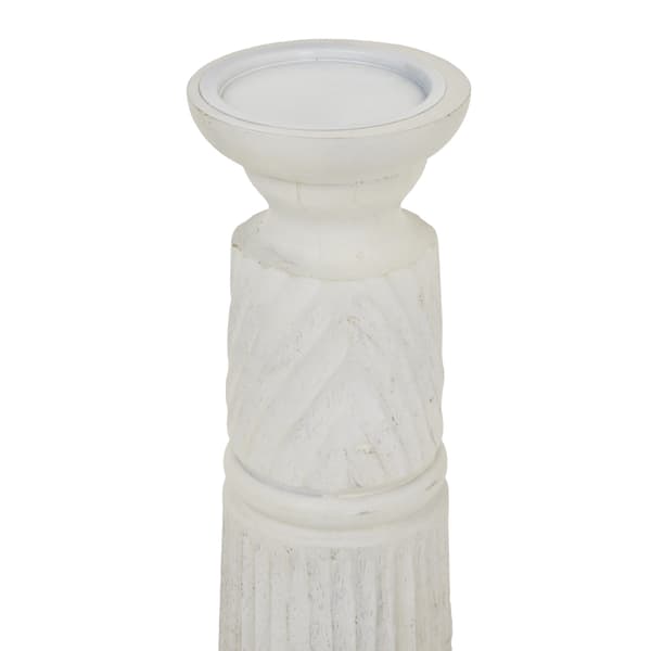 Hill Interiors Snidad Ljusstake En Storlek Vit White One Size