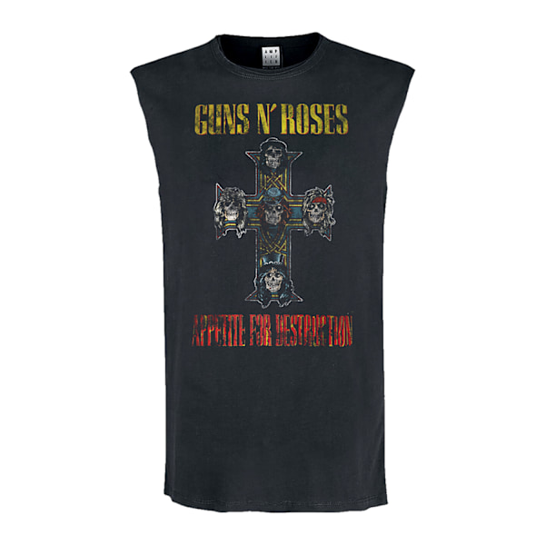 Amplified Herrarnas Appetite For Destruction Guns N Roses Ärmlös Charcoal M