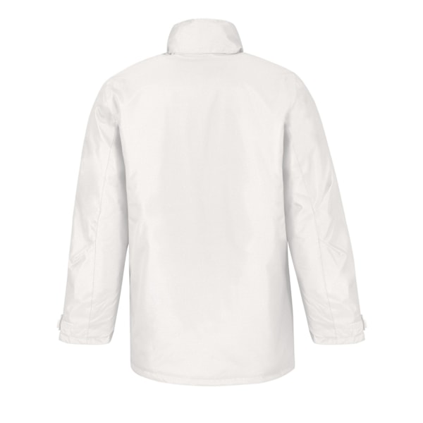 B&C Herr Real+ Vattentät Vadderad Jacka 3XL Vit White 3XL