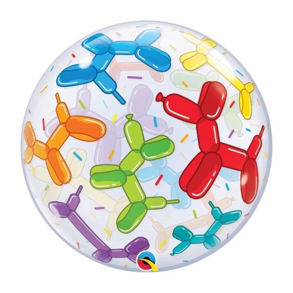 Qualatex Dog Bubble Ballong One Size Flerfärgad Multicoloured One Size