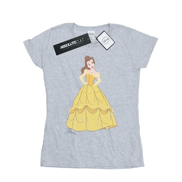 Disney Princess Dam Classic Belle Bomull T-shirt M Heather Grey Heather Grey M