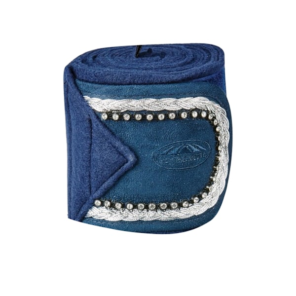 Weatherbeeta Fleece Bling Bandage för hästar (Set om 4) En storlek Navy One size