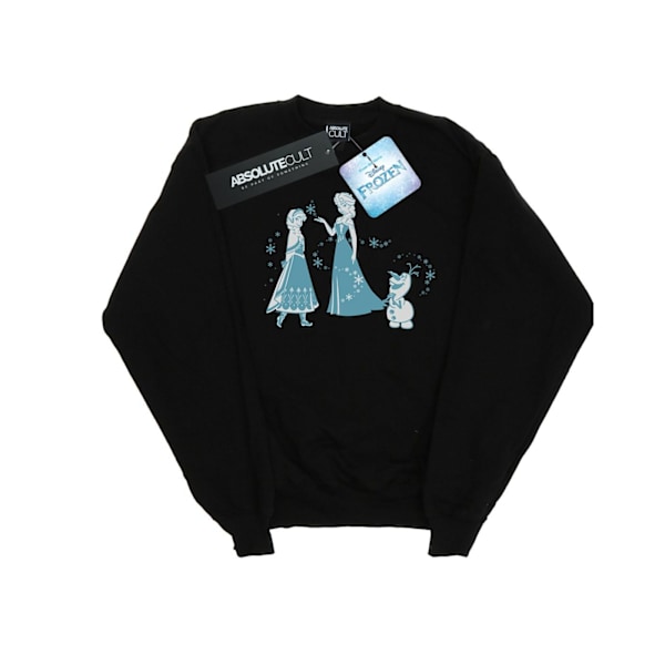 Disney Dam/Kvinnor Frozen Magic Snöflingor Sweatshirt S Svart Black S