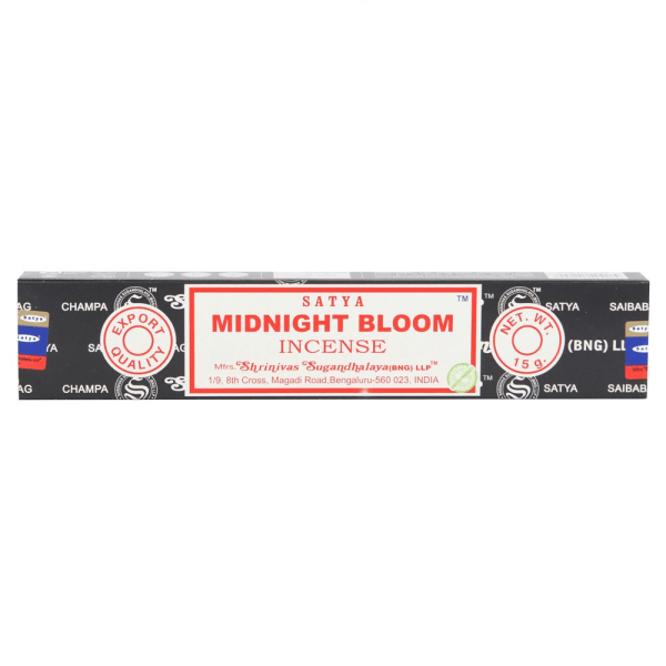 Satya Midnight Bloom rökelsepinnar (förpackning med 120 ) One Size Blac Black/White One Size
