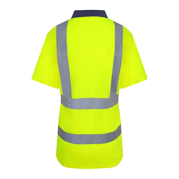 PRORTX Unisex Adult High-Vis Polo Shirt 3XL Gul/Marinblå Yellow/Navy 3XL