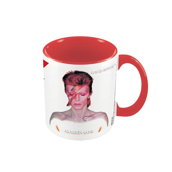 David Bowie Aladdin Sane Inner Two Tone Mug En Storlek Vit/Röd White/Red One Size