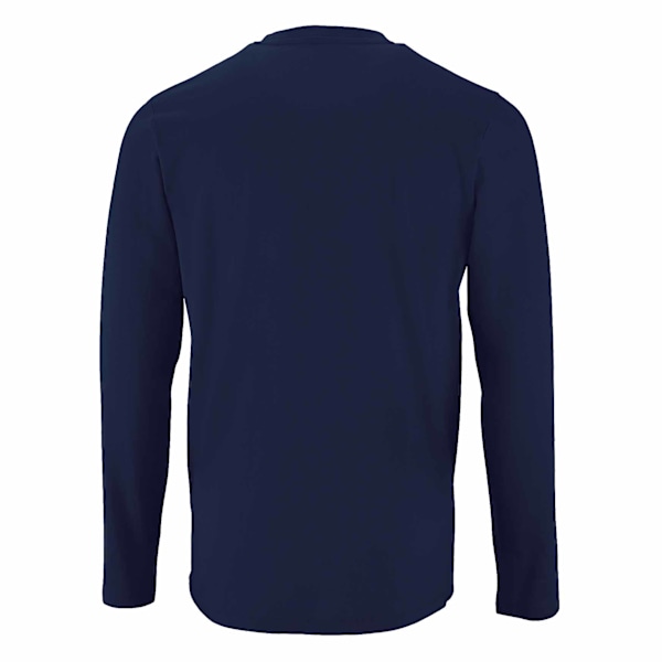 SOLS Imperial Långärmad T-shirt för Män L Marinblå French Navy L