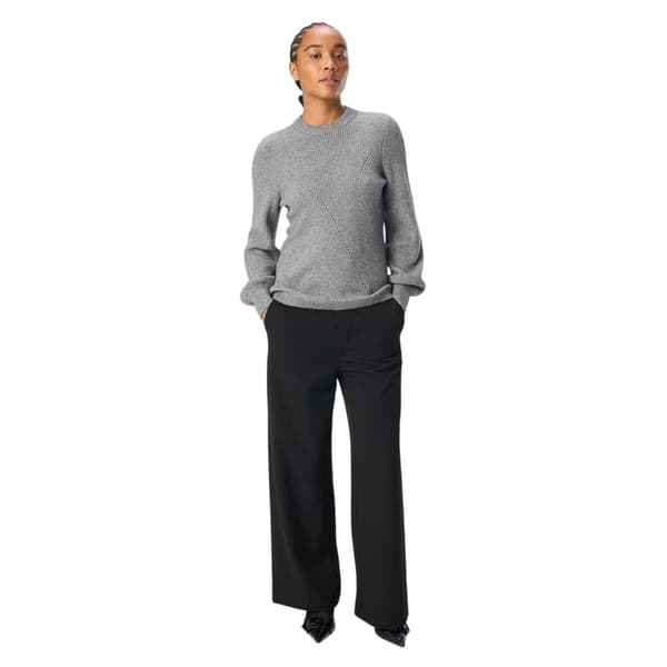 Object Dam/Dam Rundhalsad Normal Tröja 10 UK Mellangrå Medium Grey 10 UK
