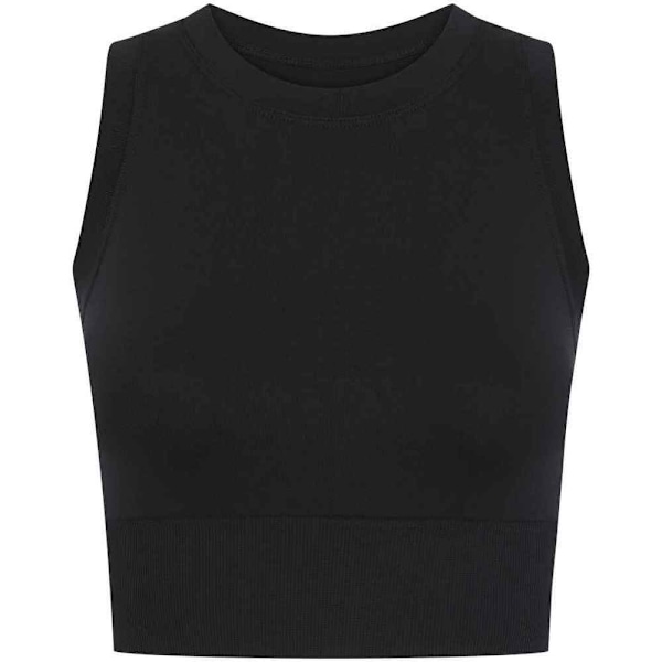 Tombo Dam/Dam Cropped Tank Top XL-XXL Svart Black XL-XXL