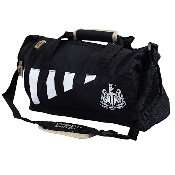Newcastle United FC Randig Duffelväska One Size Svart/Vit Black/White One Size