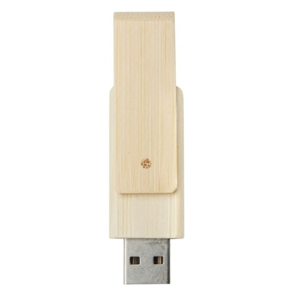 Bullet Rotate 16GB Bamboo USB Flash Drive One Size Beige Beige One Size