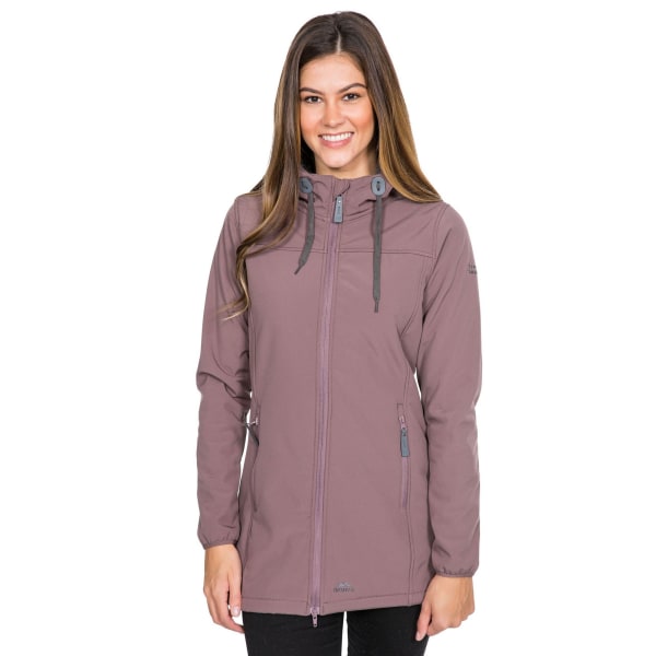 Trespass Womens/Ladies Kristen Längre Vattentät Jacka med Huva Dusty Heather XXL