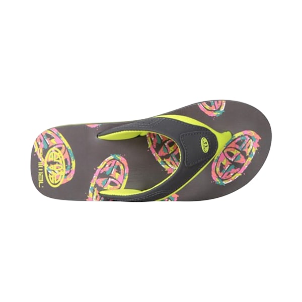 Animal Barn/Barn Jekyl Återvunnet Flip Flops 1 UK Lime Lime 1 UK