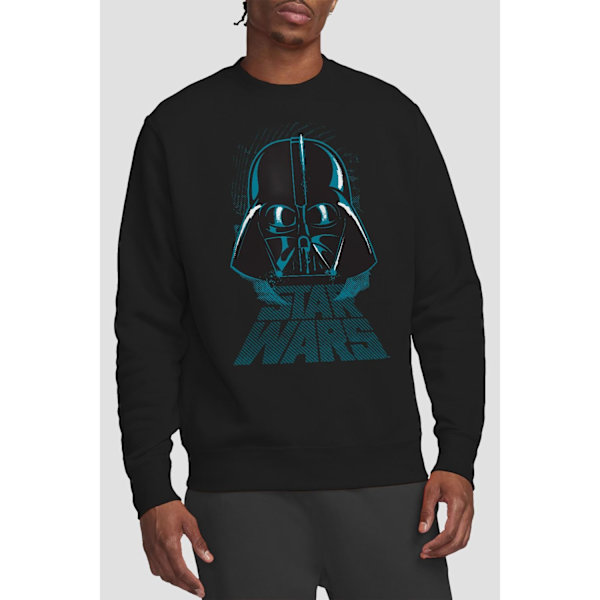 Star Wars Unisex Vuxen Darth Vader Distressed Sweatshirt S Svart Black S