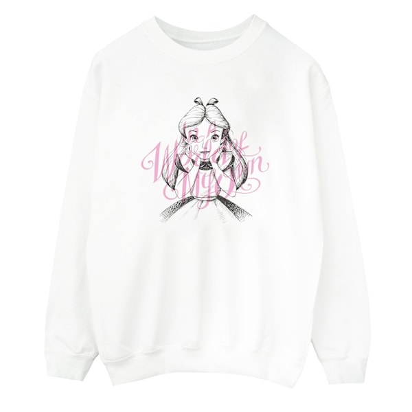 Disney Herr Alice In Wonderland In A World Of My Own Sweatshirt White M