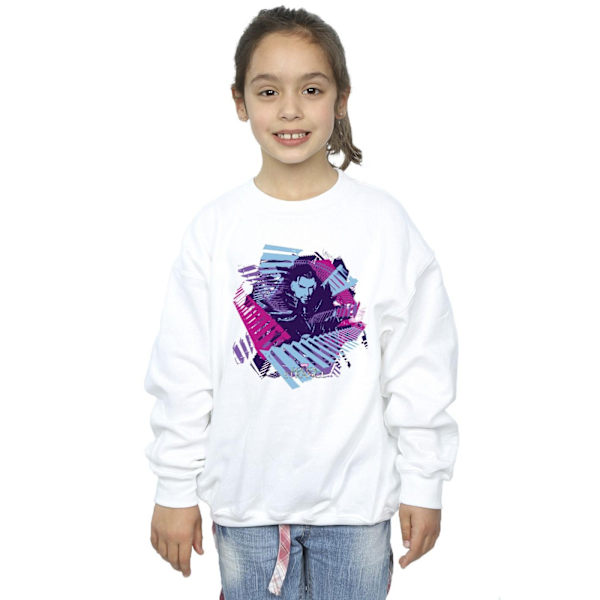 Marvel Girls Doctor Strange Stairs Sweatshirt 7-8 år Vit White 7-8 Years