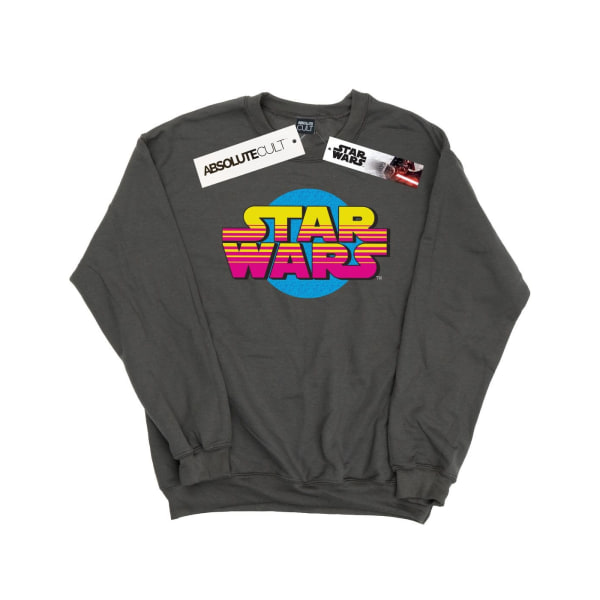 Star Wars Herr Summer Fade Logo Sweatshirt S Charcoal Charcoal S