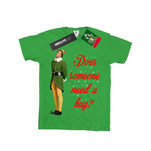 Elf Girls Hug Buddy Bomull T-shirt 5-6 år Irländsk Grön Irish Green 5-6 Years