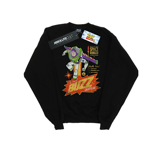 Disney Girls Toy Story 4 Den Originella Buzz Lightyear Sweatshirt Black 9-11 Years