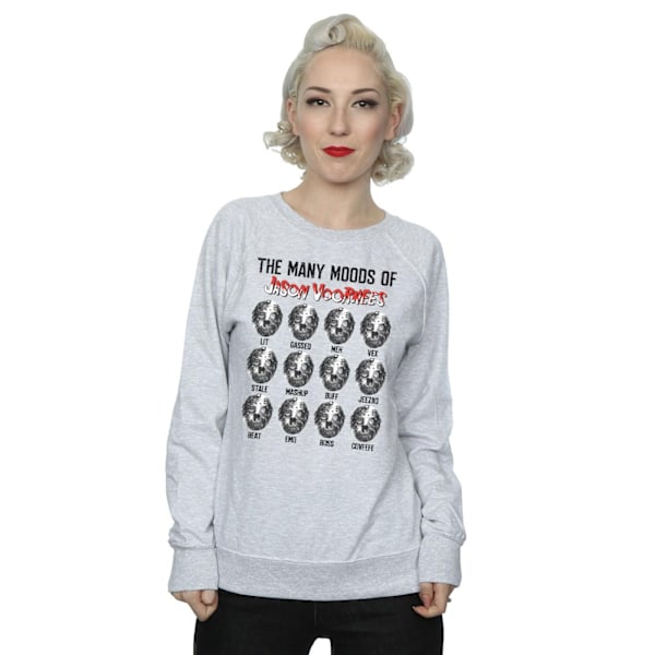 Fredag den 13:e Dam/Dam The Many Moods Of Jason Voorhees Sweatshirt Heather Grey L