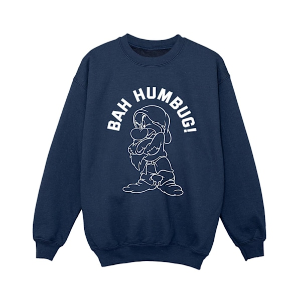 Disney Boys Snow White Grumpy Humbug Sweatshirt 7-8 år Marinblå Navy Blue 7-8 Years