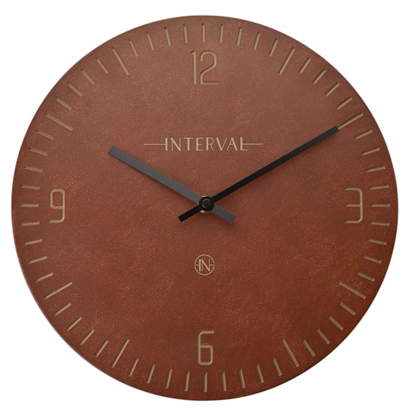 Interval Väggklocka i Harts 30cm - Oxblood One Size Oxblood Oxblood One Size