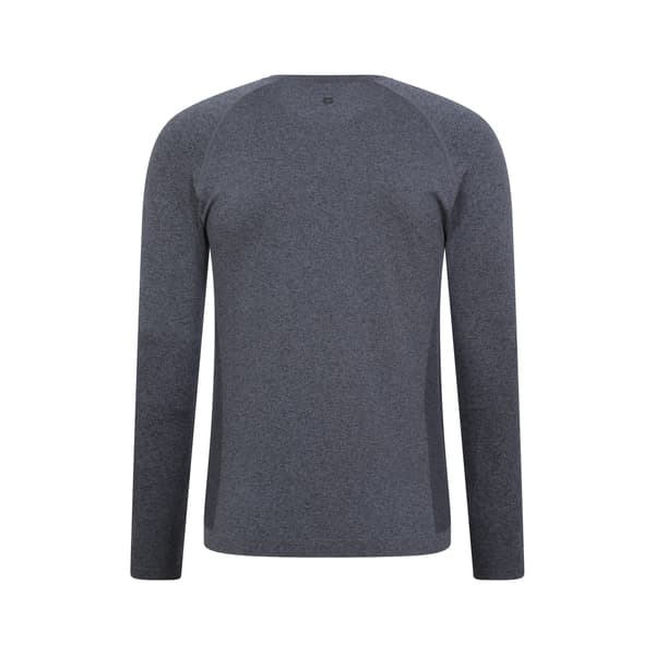 Mountain Warehouse Ventina Seamless Base Layer Topp för Herrar M-L Kolgrå Charcoal M-L