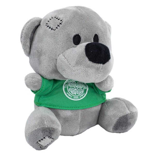 Celtic FC Crest Teddy Bear En Storlek Grå/Grön Grey/Green One Size