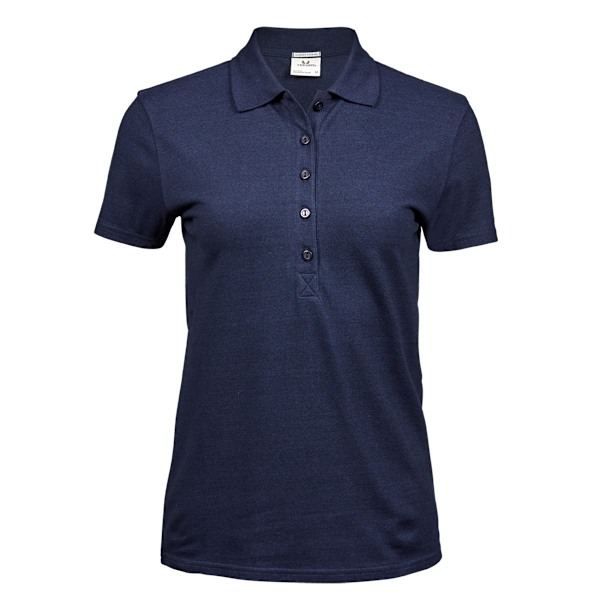 Tee Jays Dam/Damer Lyxig Stretch Kortärmad Polotröja L Denim L