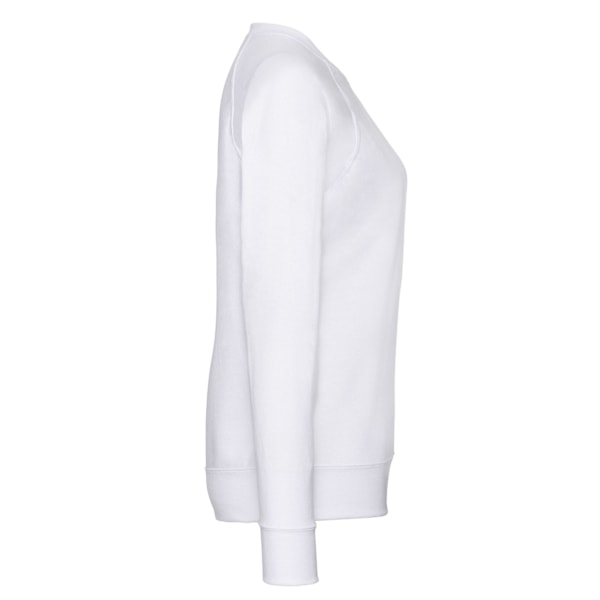 Fruit of the Loom Dam/Damer Lättvikts Raglantröja med Dam/Damer Passform White 10 UK