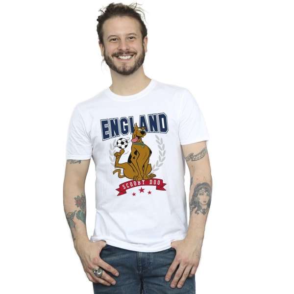 Scooby Doo Herr England Fotboll T-shirt 5XL Vit White 5XL