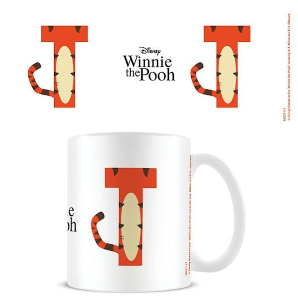 Winnie the Pooh T Alphabet Mug En Storlek Vit/Orange/Svart White/Orange/Black One Size
