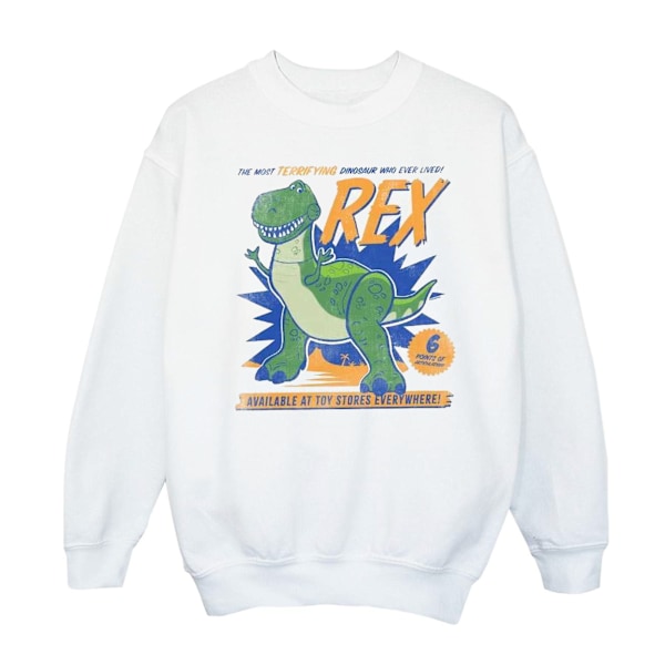 Disney Flickor Toy Story 4 Rex Skräckinjagande Dinosaurie Tröja 5-6 White 5-6 Years
