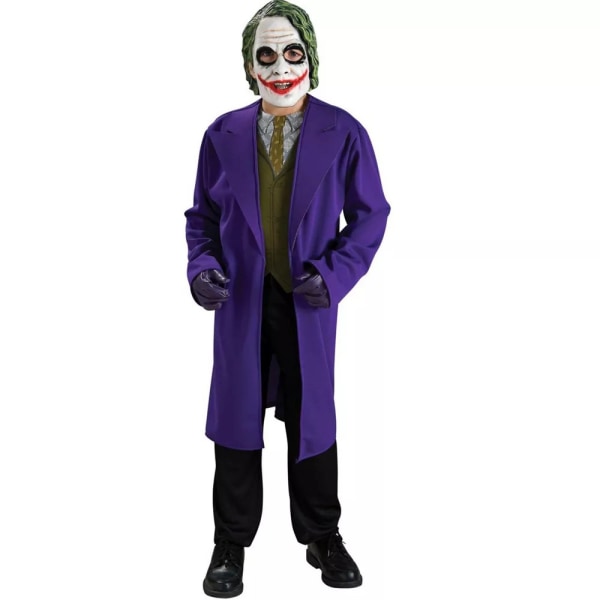 Batman: The Dark Knight Barnkostym för barn/ungdomar Jokern L Lila Purple/Green/White L