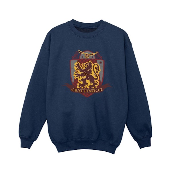 Harry Potter Pojkar Gryffindor Bröstmärke Sweatshirt 5-6 År N Navy Blue 5-6 Years