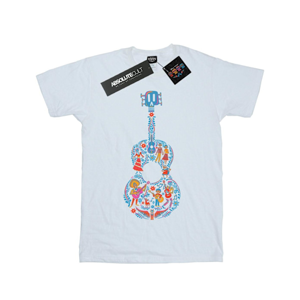 Coco Flickor Gitarr Bomulls T-shirt 9-11 År Vit White 9-11 Years