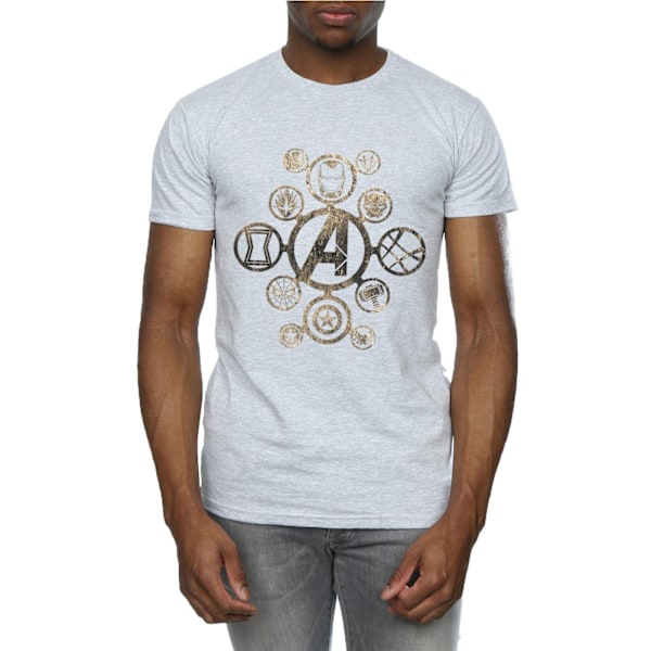 Avengers Infinity War Herr Ikoner Bomull T-shirt M Sports Grey Sports Grey M