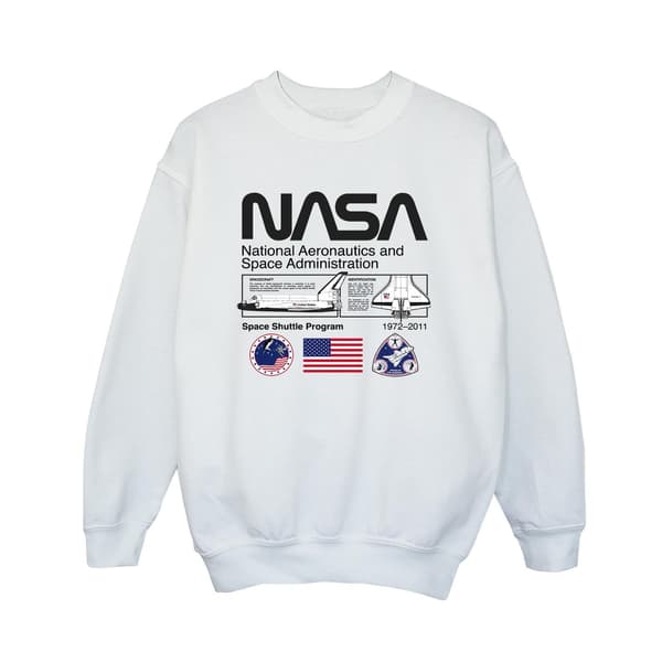 NASA Pojkar Space Admin Tröja 3-4 År Vit White 3-4 Years