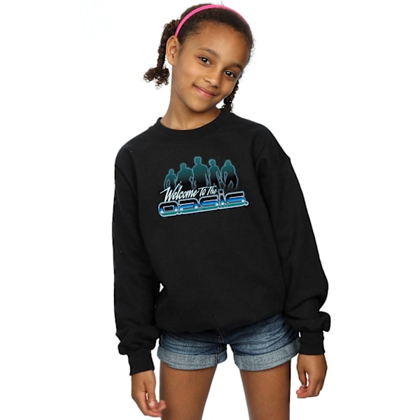 Ready Player One Girls Welcome To The Oasis Sweatshirt 9-11 Yea Black 9-11 Years