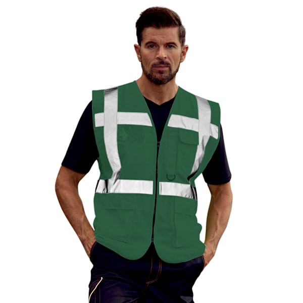 Yoko Hi-Vis Premium Executive/Manager Väst / Jacka (2-pack) Paramedic Green S