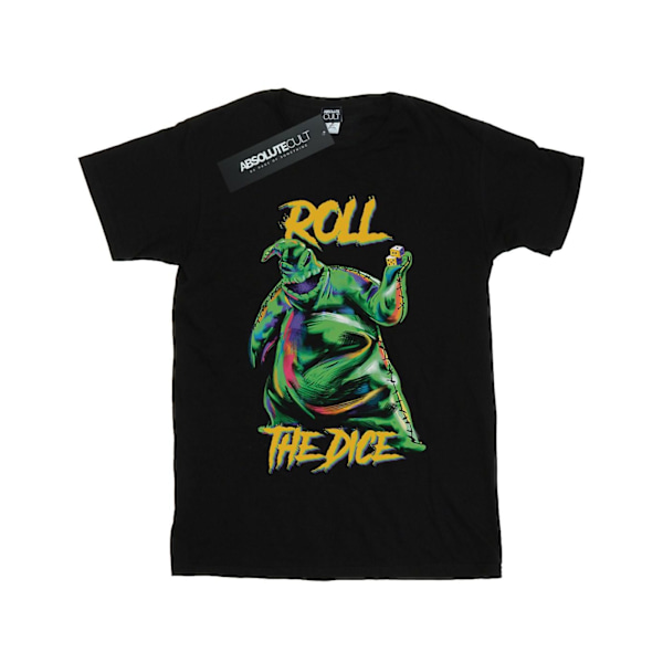 Disney Dam/Kvinnor Mardröm Innan Jul Oogie Boogie Tärning Bomull Pojkvän T-shirt L Svart Black L