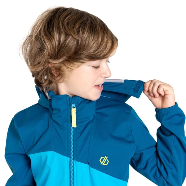 Dare 2B Barn/Kids Explore Soft Shell Jacka 15-16 År Blå Blue Sapphire/Spring Break 15-16 Years
