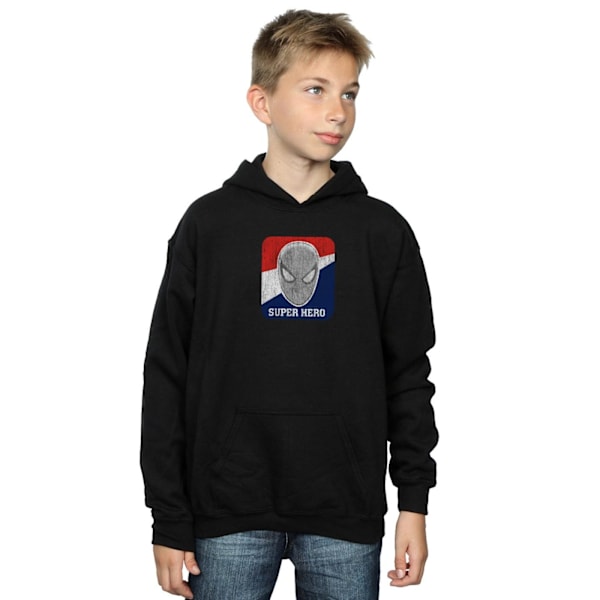 Marvel Pojkar Spider-Man Superhjälte Sport Hoodie 7-8 År Svart Black 7-8 Years