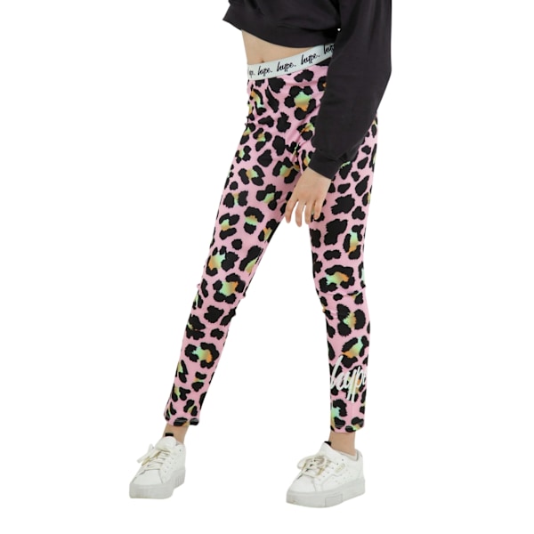 Hype Girls Disco Leopard Leggings 16 År Flerfärgade Multicoloured 16 Years