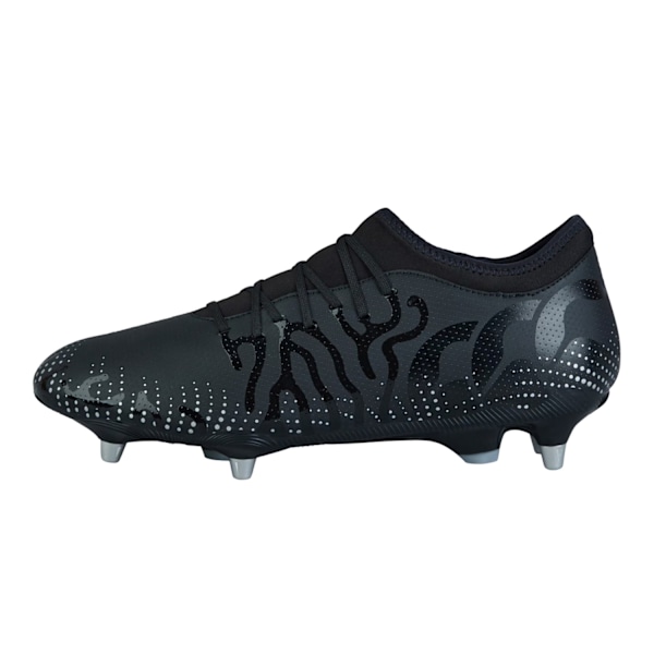 Canterbury Herr Speed Infinite Team 2025 Mjuka Underlag Rugby Sko Black/Silver 9 UK