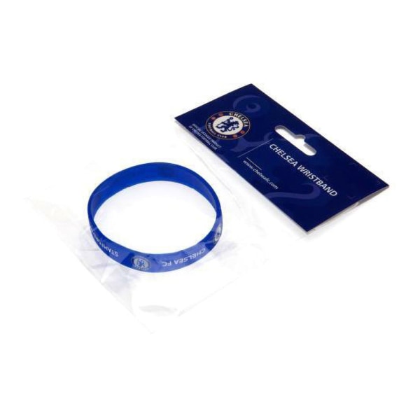 Chelsea FC Officiell Fotboll Silikon Armband En Storlek Blå/Vit Blue/White One Size