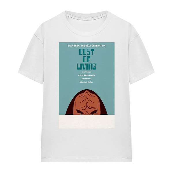 Star Trek Unisex Vuxen The Next Generation Säsong 5 Avsnitt 20 White M