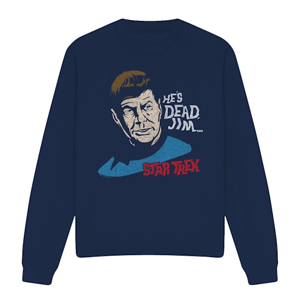 Star Trek Unisex Vuxen He´s Dead Jim Sweatshirt L Marinblå Navy L