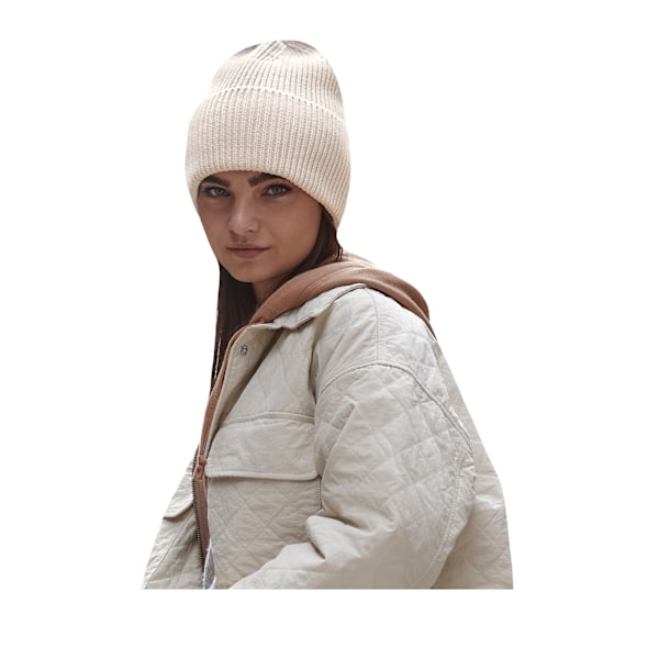 Beechfield Cuffed Oversized Beanie One Size Oatmeal Oatmeal One Size