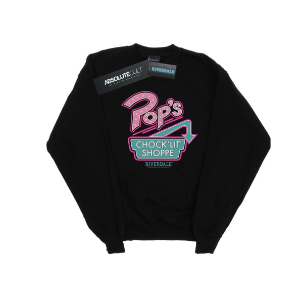 Riverdale Dam/Kvinnor Pops Logotyp Sweatshirt XXL Svart Black XXL